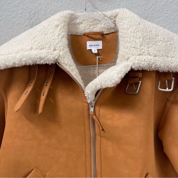 Song of Style Luco Jacket Faux Fur Size Medium - Picture 6 of 7